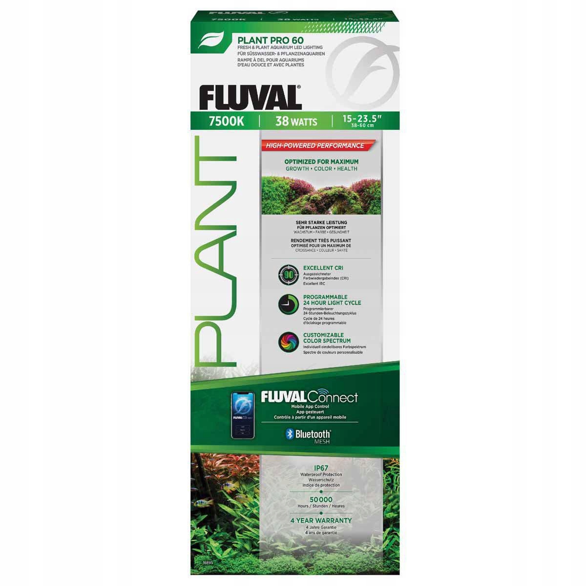 Levně Fluval – Plant Pro Led 4.0 – 38W 38.4-60 CM