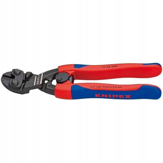 Knipex kleště štípací kompaktní 200mm pákové CoBolt vyhnuté 7122200