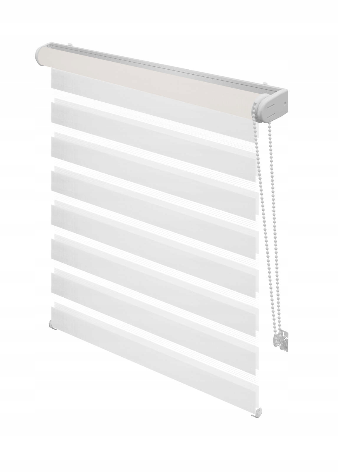 Roleta ścienna dzień noc biała 140 x 170 cm Wzór klasyczny