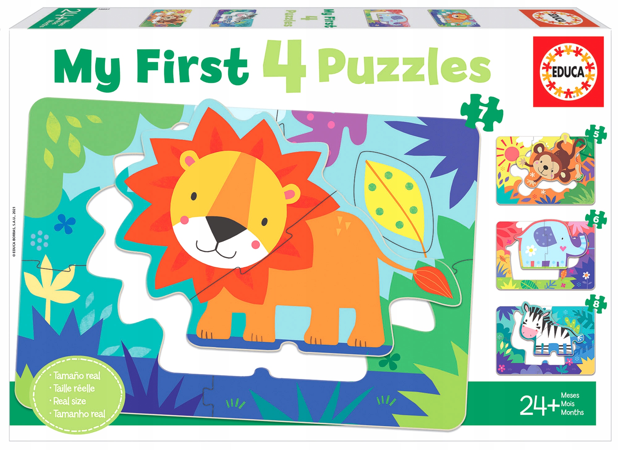 

Educa Puzzle 5-8 el Dzikie zwierzęta