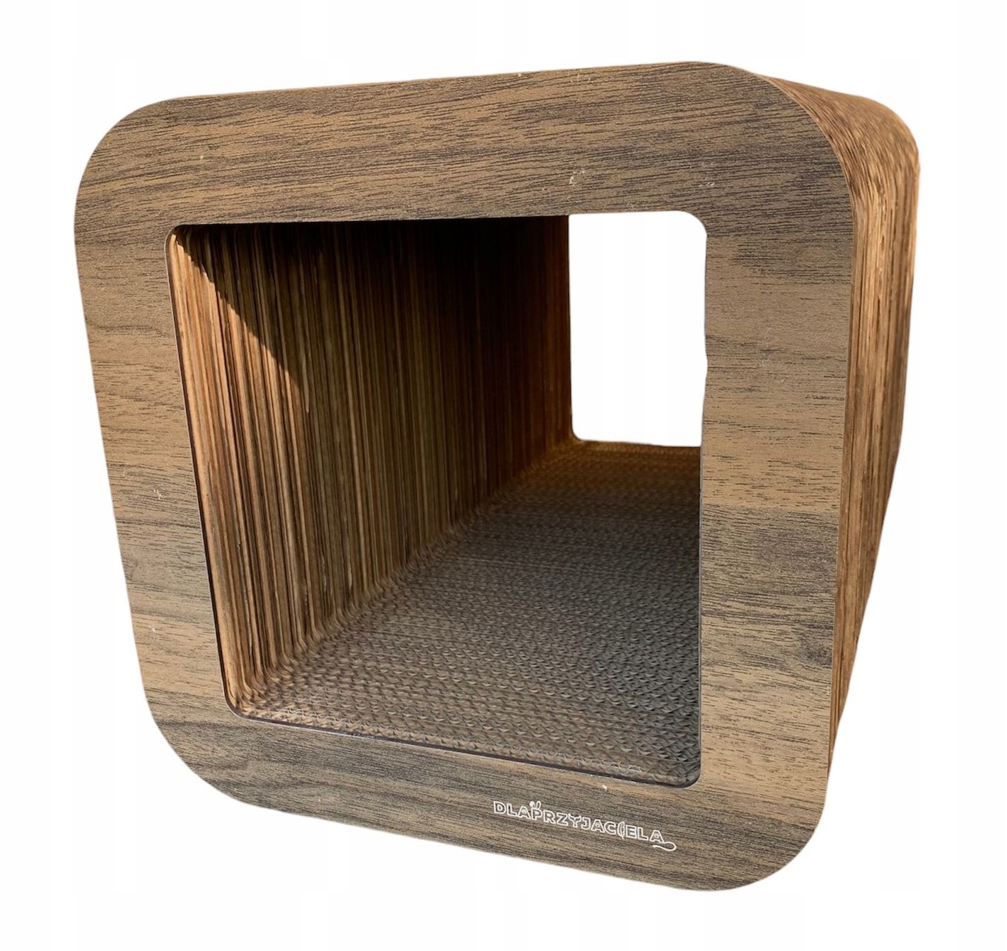 Levně Škrabadlo/ Pelíšek pro kočky z lepenky SQ_2_30M Tmavě Hnědá