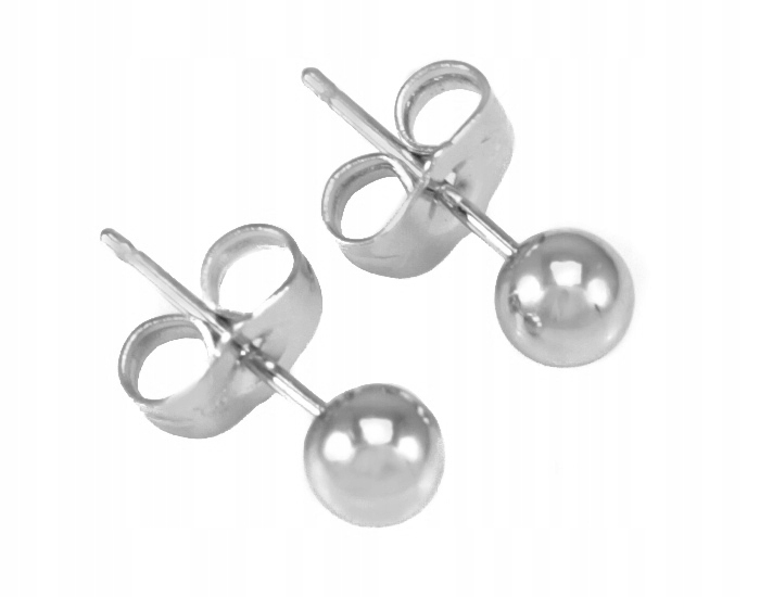 

Kolczyki Srebrne Kulki 5 mm Stal Chirurgiczna