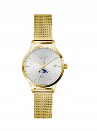 Hodinky Atlantic Elegance Moonphase 29040.45.21MB 32mm 3ATM Safír!