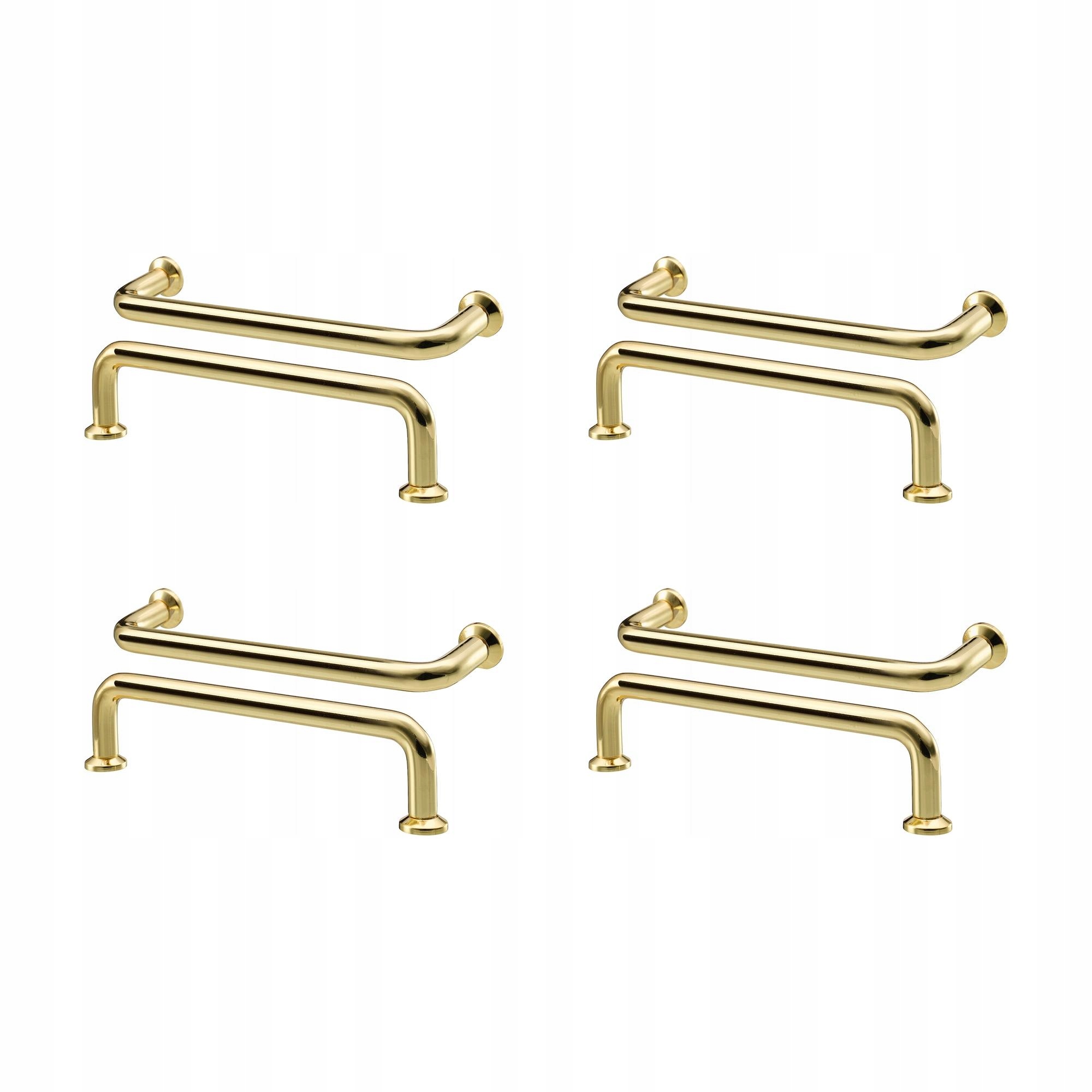 4 ks Držák Bagganas mosazný 143 mm, moderní design