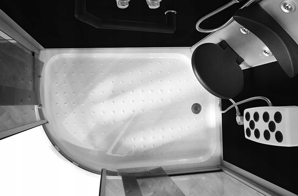 KABINA PRYSZNICOWA Z HYDROMASAŻEM ASYMETRYCZNA 120X85X215CM - MAZUR Szerokość 120 cm