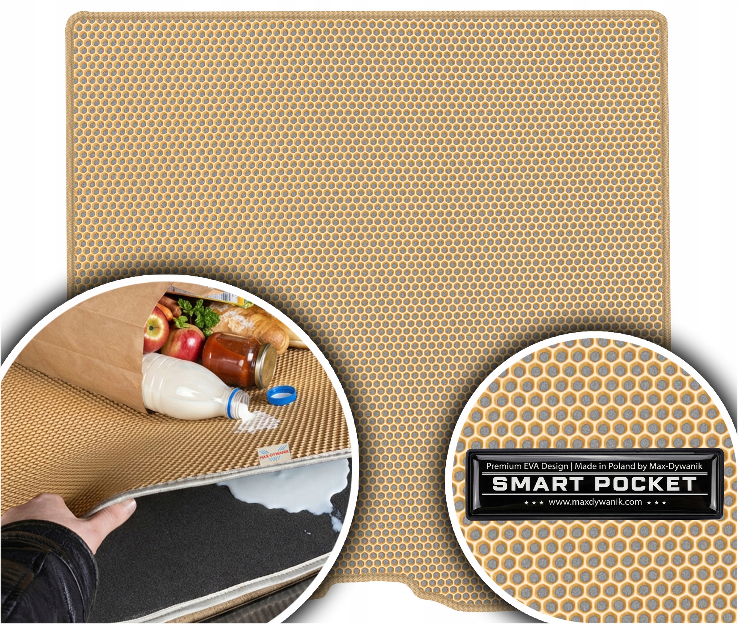 Volvo V50 Kombi 2004-2012 Vložka batožinového priestoru Eva Smart Pocket Béžová