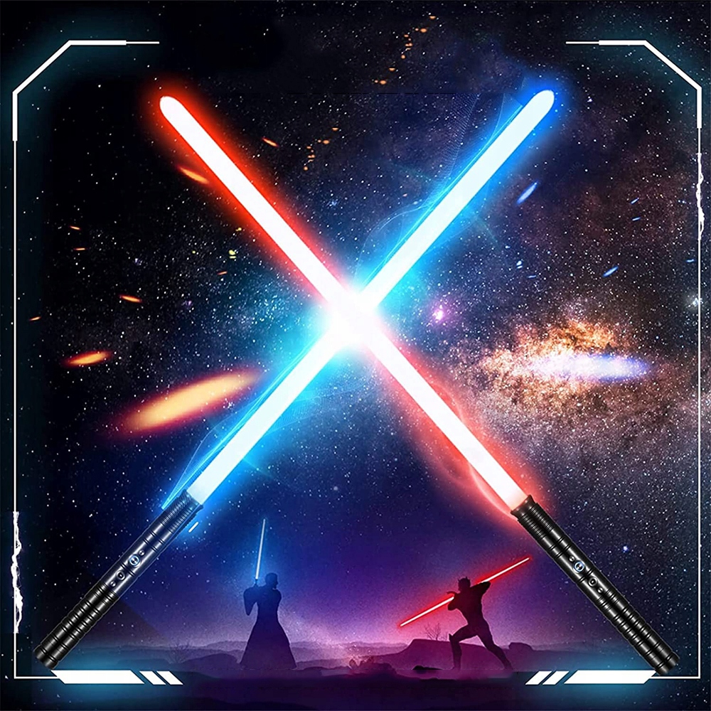 ZABAWKOWY MIECZ ŚWIETLNY ŚWIECĄCY Z DŹWIĘK 14 KOL BITWA NA MIECZE ŚWIETLNE Materiał metal