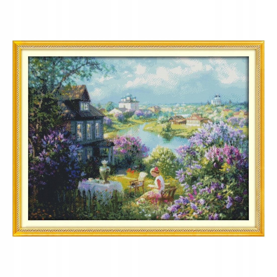 Křížková výšivka počítaná sada (kanva, mulina)