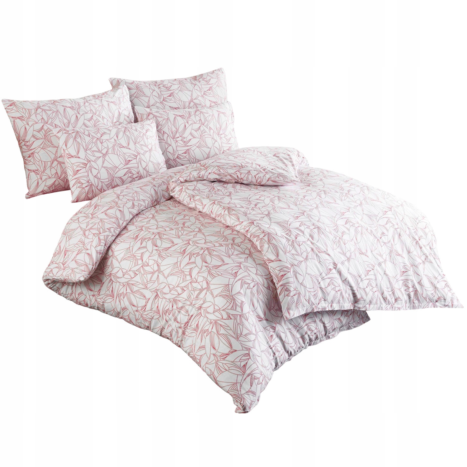 Posteľná Bielizeň bavlnená Exclusive Lenny 200x220 Cottonlove biela červená