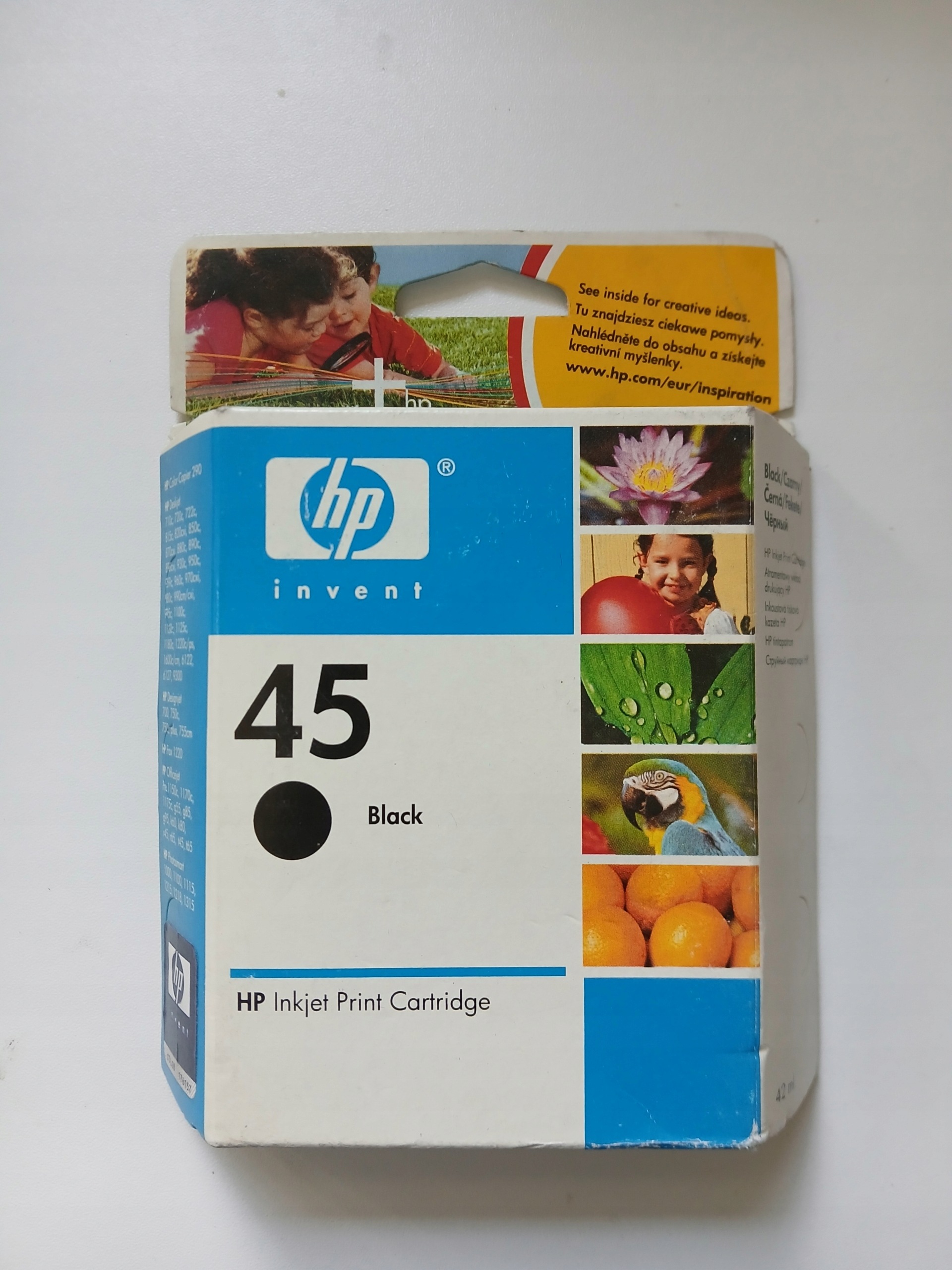 Inkoust Hp 45 51645AE černý (black) Originál