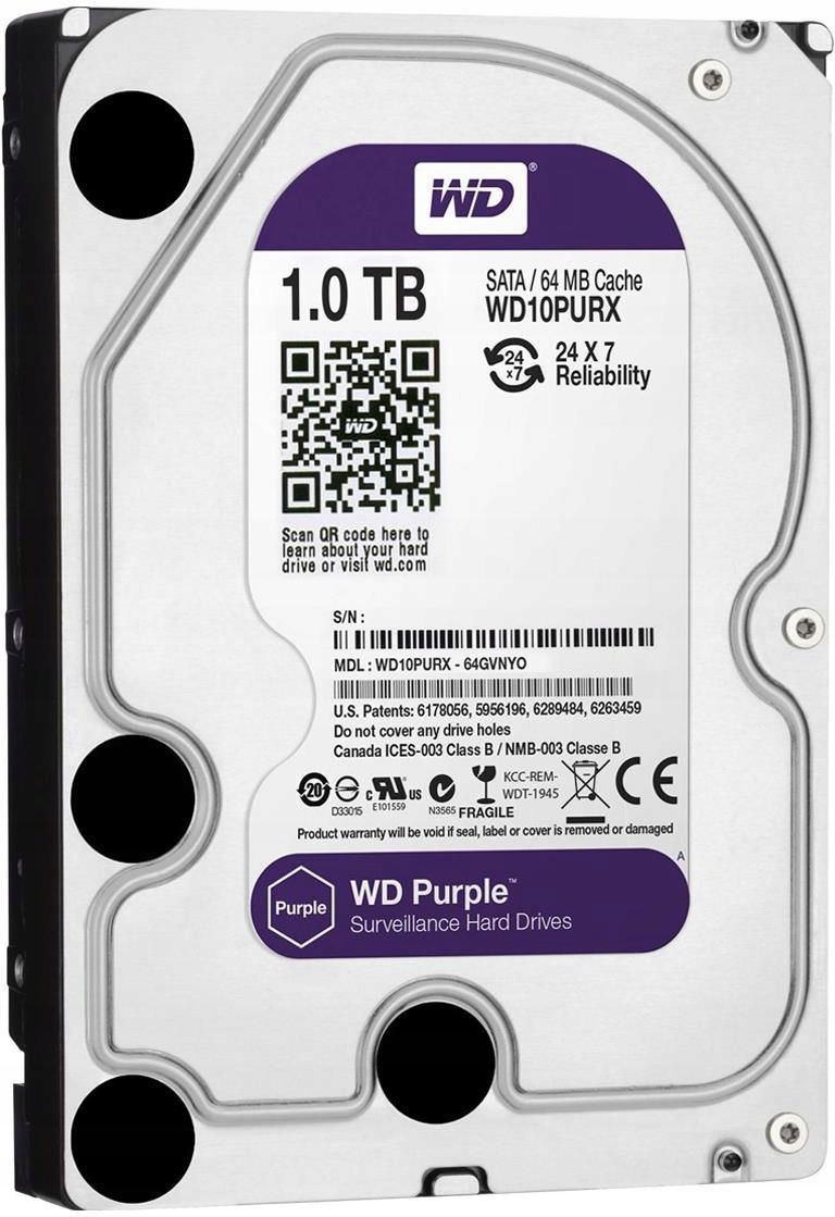 Dysk twardy Western Digital Wd Purple WD10PURZ 1TB Sata III 3,5"