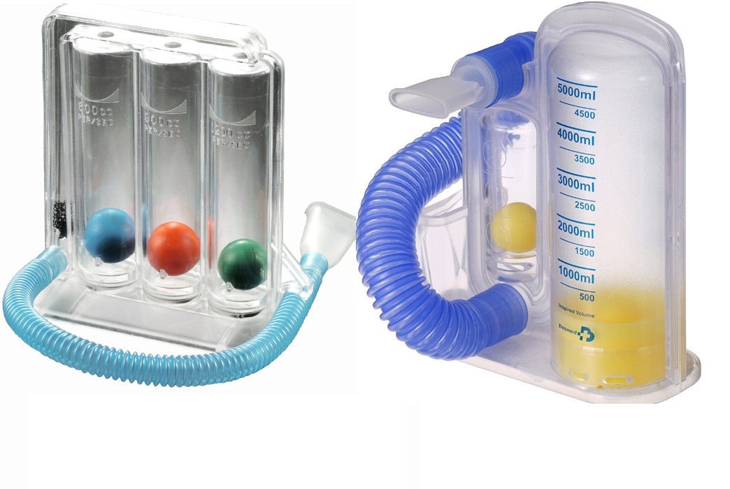 SPIROMETR DO ĆWICZEŃ ODDECHOWYCH TRENAŻER MDH + SPIROMETR WOLUMETRYCZNY