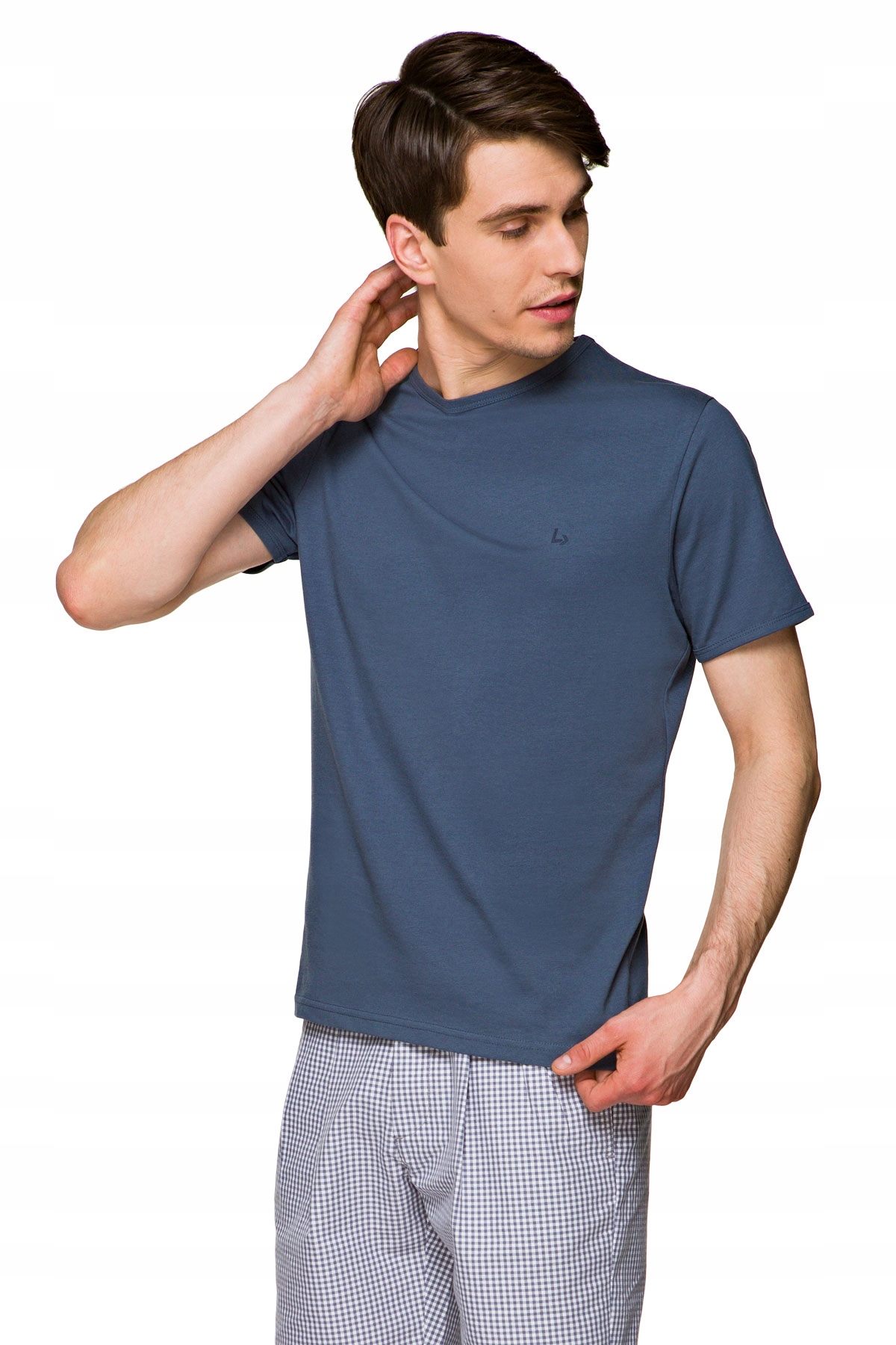 

Lancerto Koszulka T-shirt Męski Niebieski Daniel L