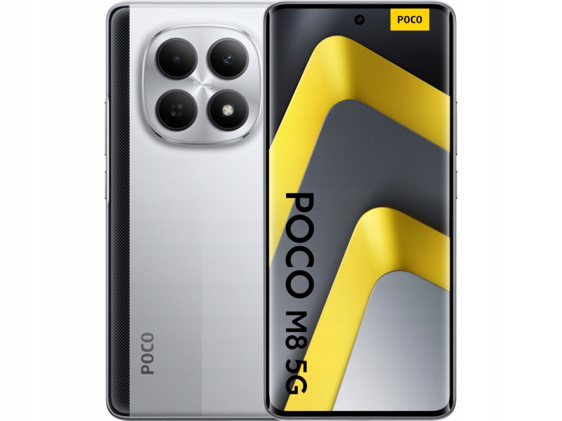 Smartfon Xiaomi Poco M8 5G 8/256GB 6.77" 120Hz Srebrny