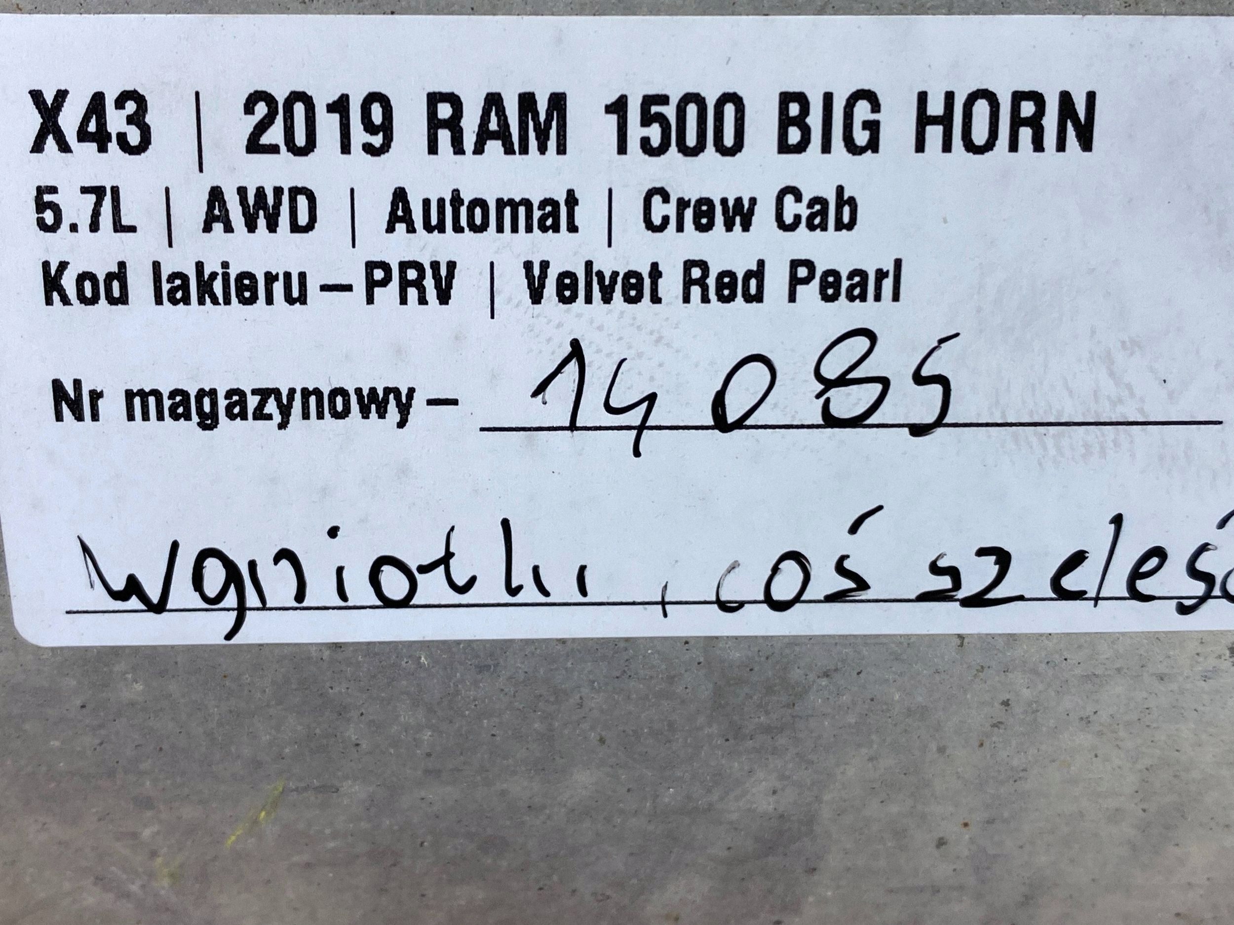Tlumik střední Ram 1500 DT 2019+