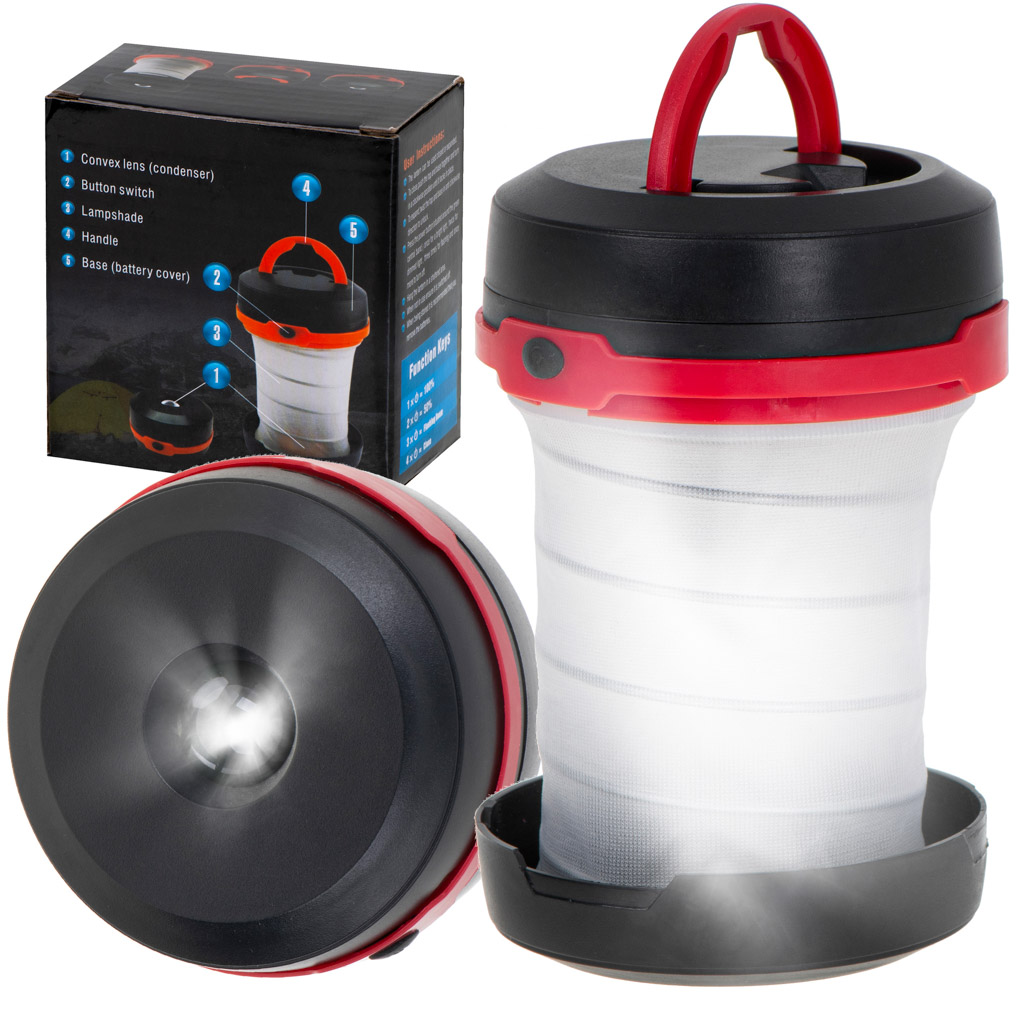 

Lampa Latarka kempingowa turystyczna biwakowa 2w1
