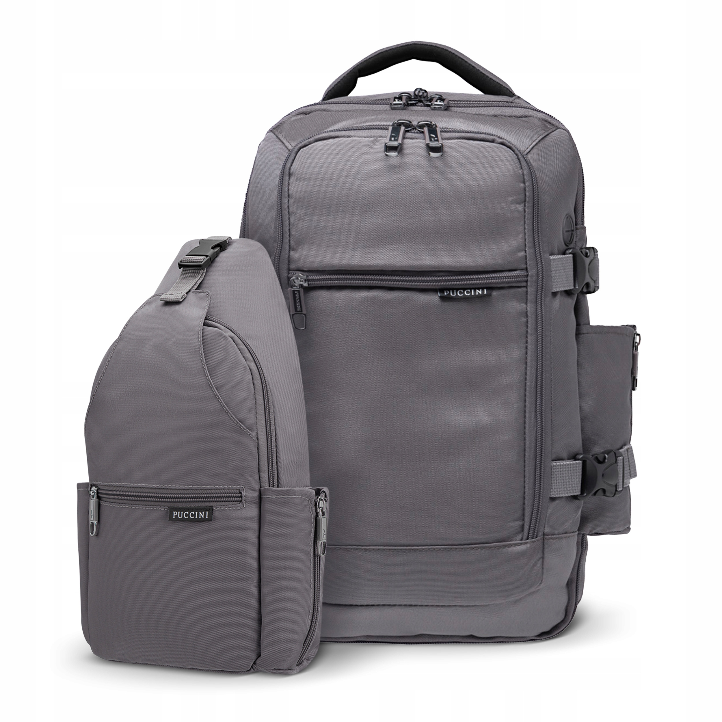 Dárek Batoh šedého batohu Do Letadla crossbody kabelky Puccini