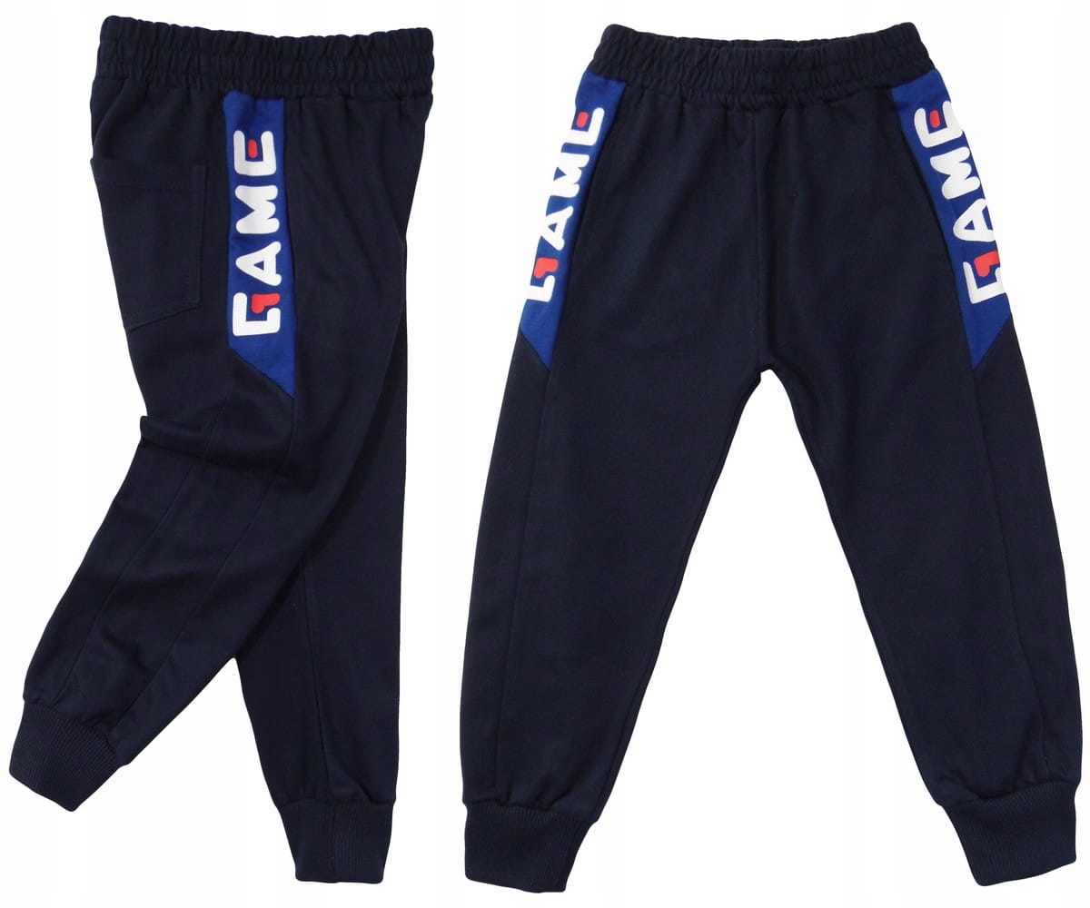 

nowe Spodnie dresowe 1336 Game 12A-146/152 blue dr