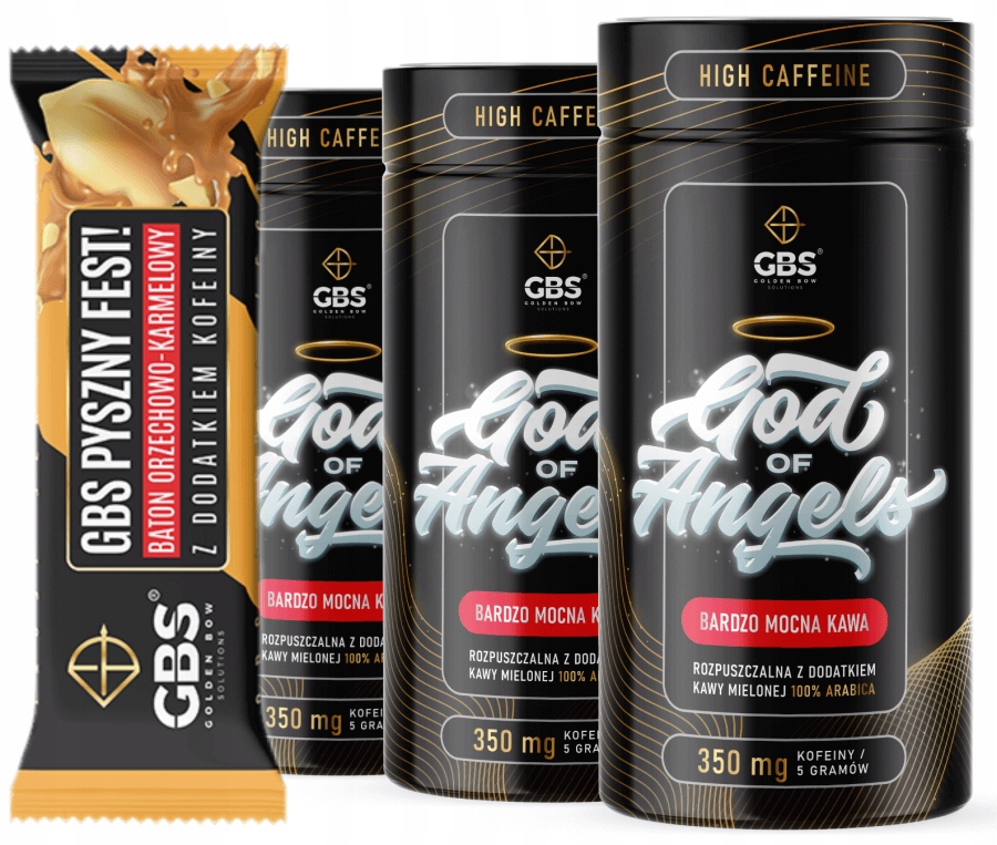 Zestaw kawa Gbs God of Angels bardzo mocna Smaki Baton Gbs pyszny fest