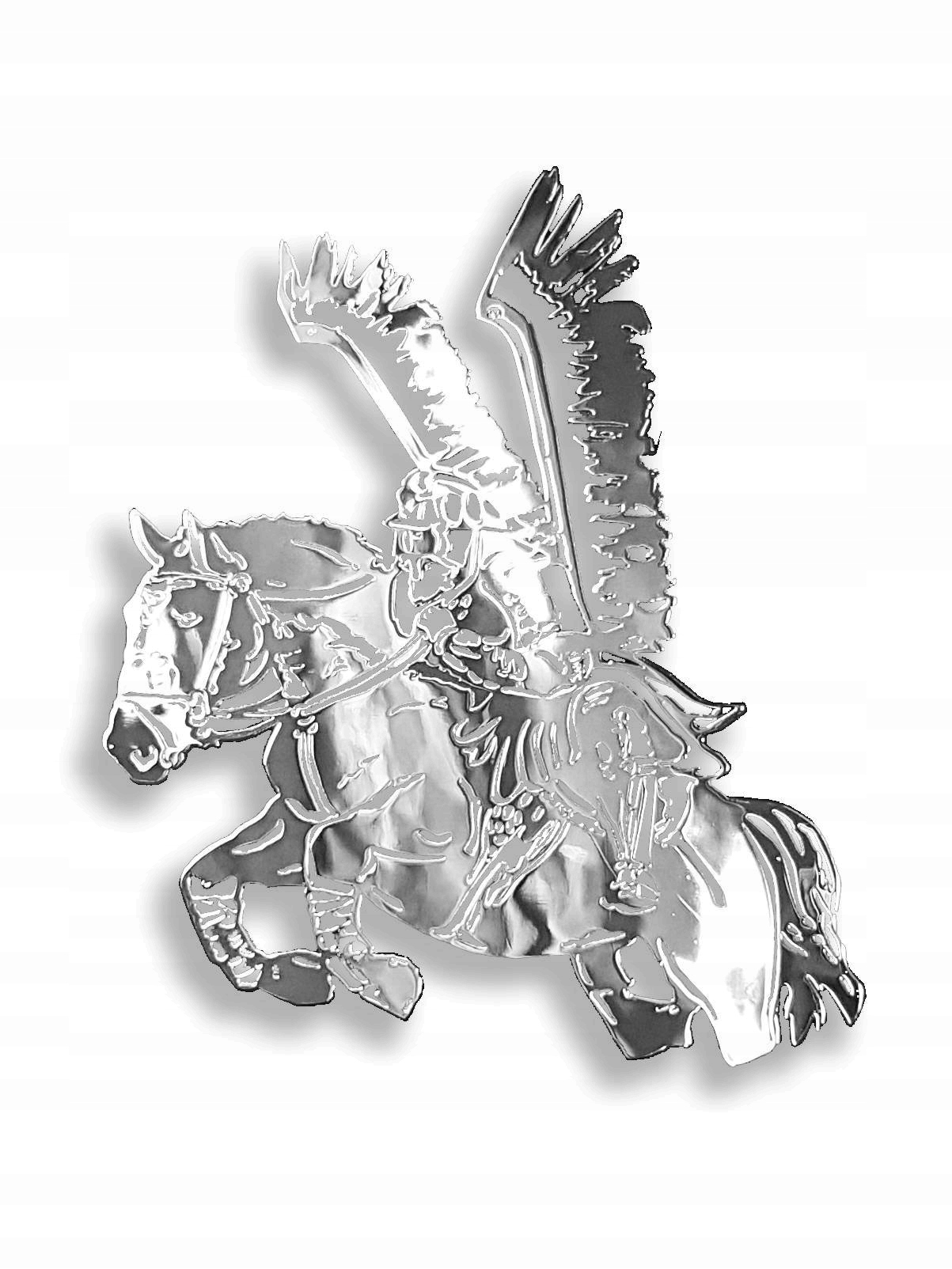 

Naklejka Husaria husarz konny rycerz Chrom Połysk