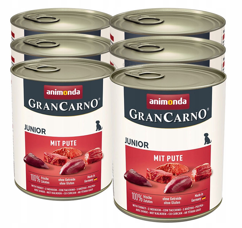 Levně Animonda Pes GranCarno Junior Set 6x800g Krůta 800g