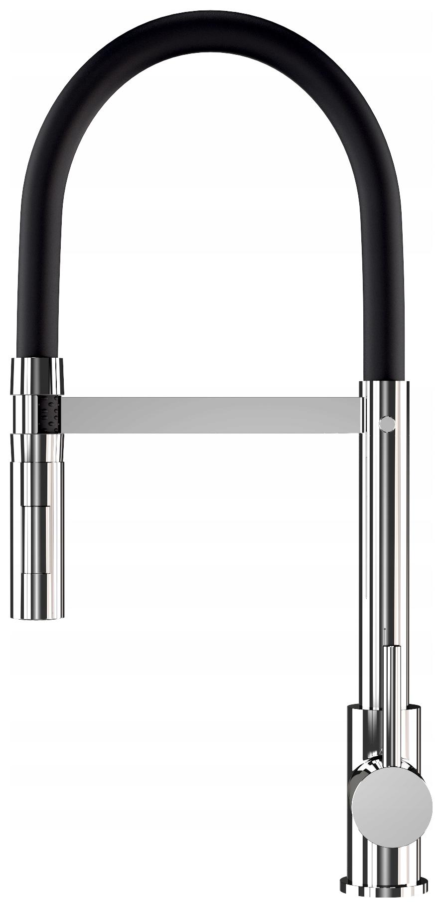 Kuchynská Batéria S Flexibilným Výtokom Strieborná Do Drezu Vento