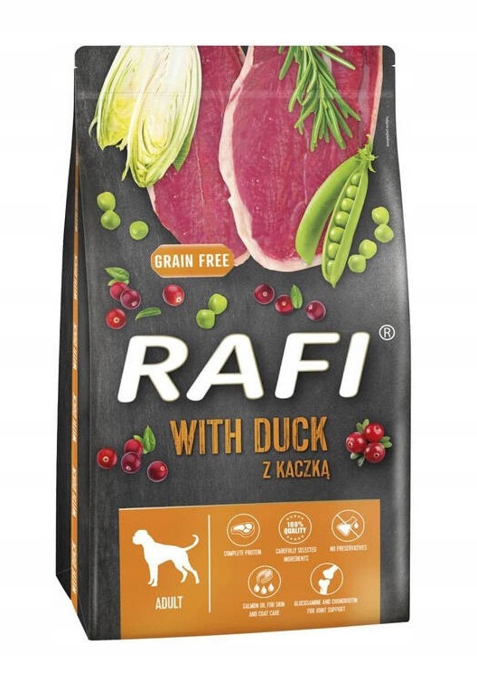 Levně Rafi krmivo pro psy s kachnou 10 kg Dolina Noteci