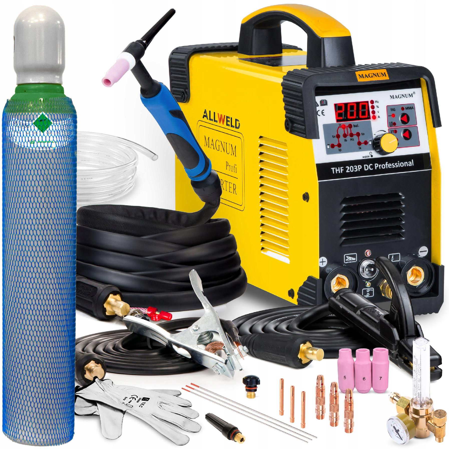 Invertorová Svářečka Invertorová Magnum Thf 203P DC Pro Tig Mma Puls 200A 230V