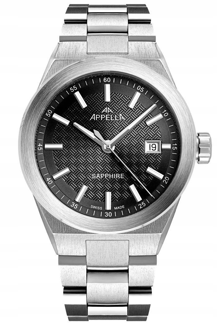 Nové Originální Pánské hodinky Appella L70015.5116Q Safírové datumovka, gravírování