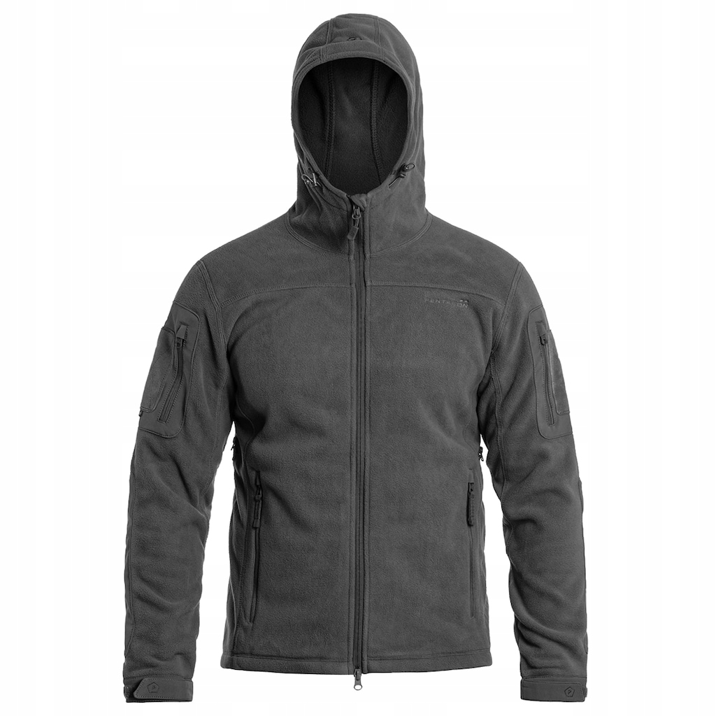 Polar Mikina fleecová rozepínací s kapucí Pentagon Hercules 2.0 Grey M