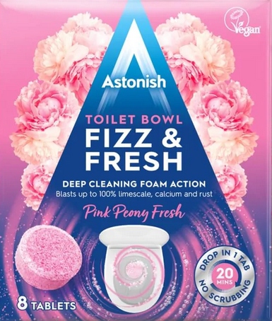 

De Astonish Frizz & Fresh Tabletki Do Wc Lemon