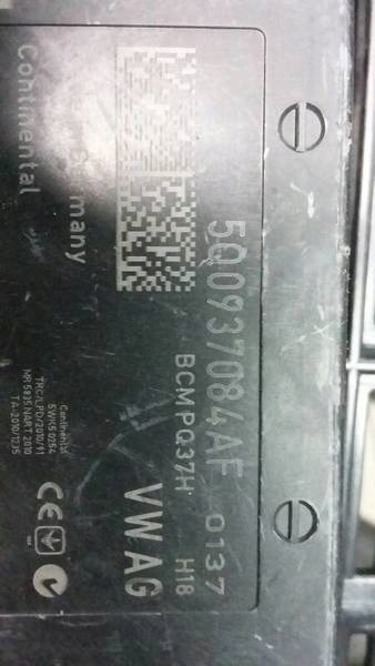 comfort control unit 5Q0937084AF VW GOLF VII