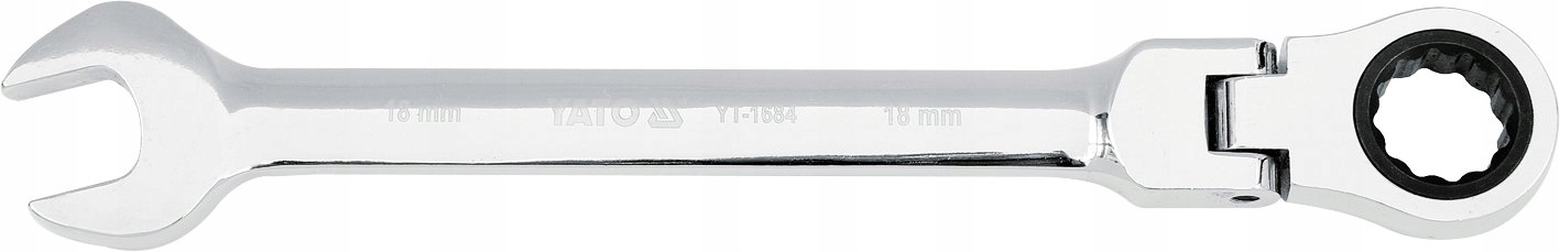 Klucz Płasko Oczkowy Z Grzechotką I Przegubem r.24-Zdjęcie-0