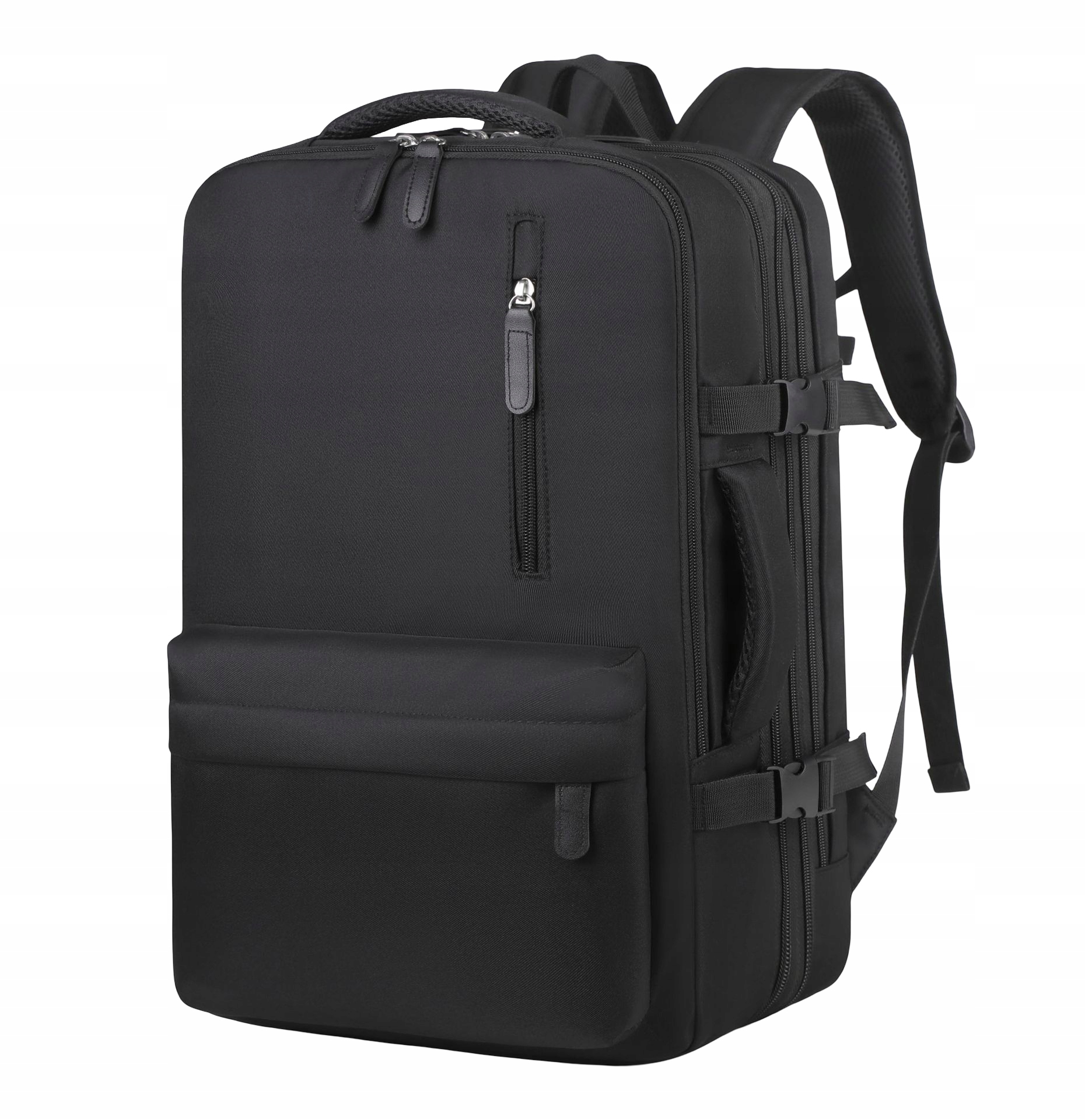 Plecak na Laptopa 15,6 do Pracy Podróżny Usb Poszerzany Czarny Męski Damski