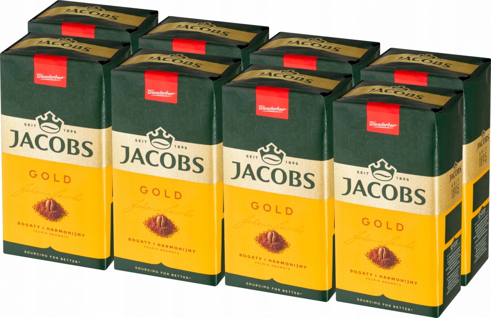 Kawa mielona Jacobs Gold 500g x8