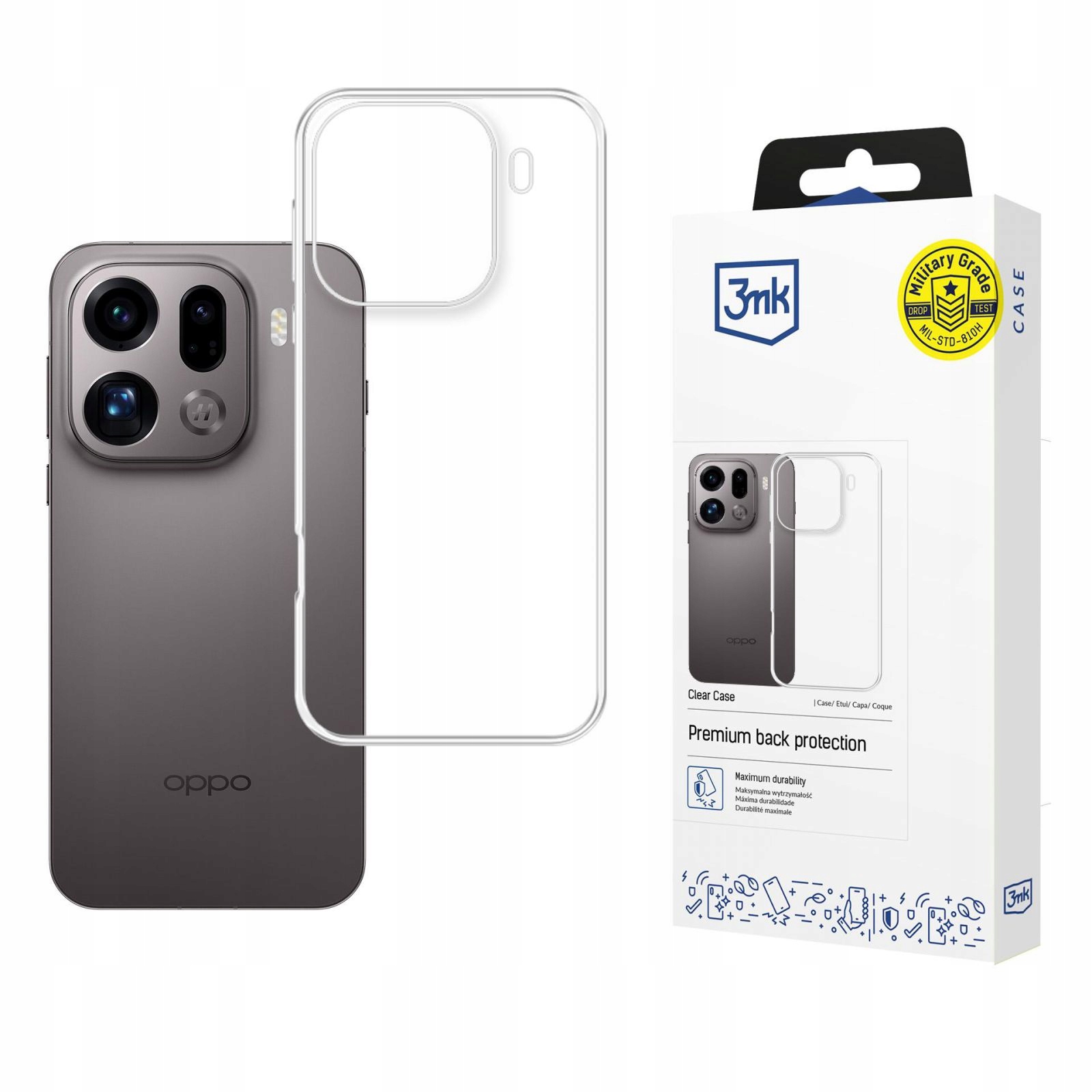 Oppo Find X9 Pro 3MK Clear Case