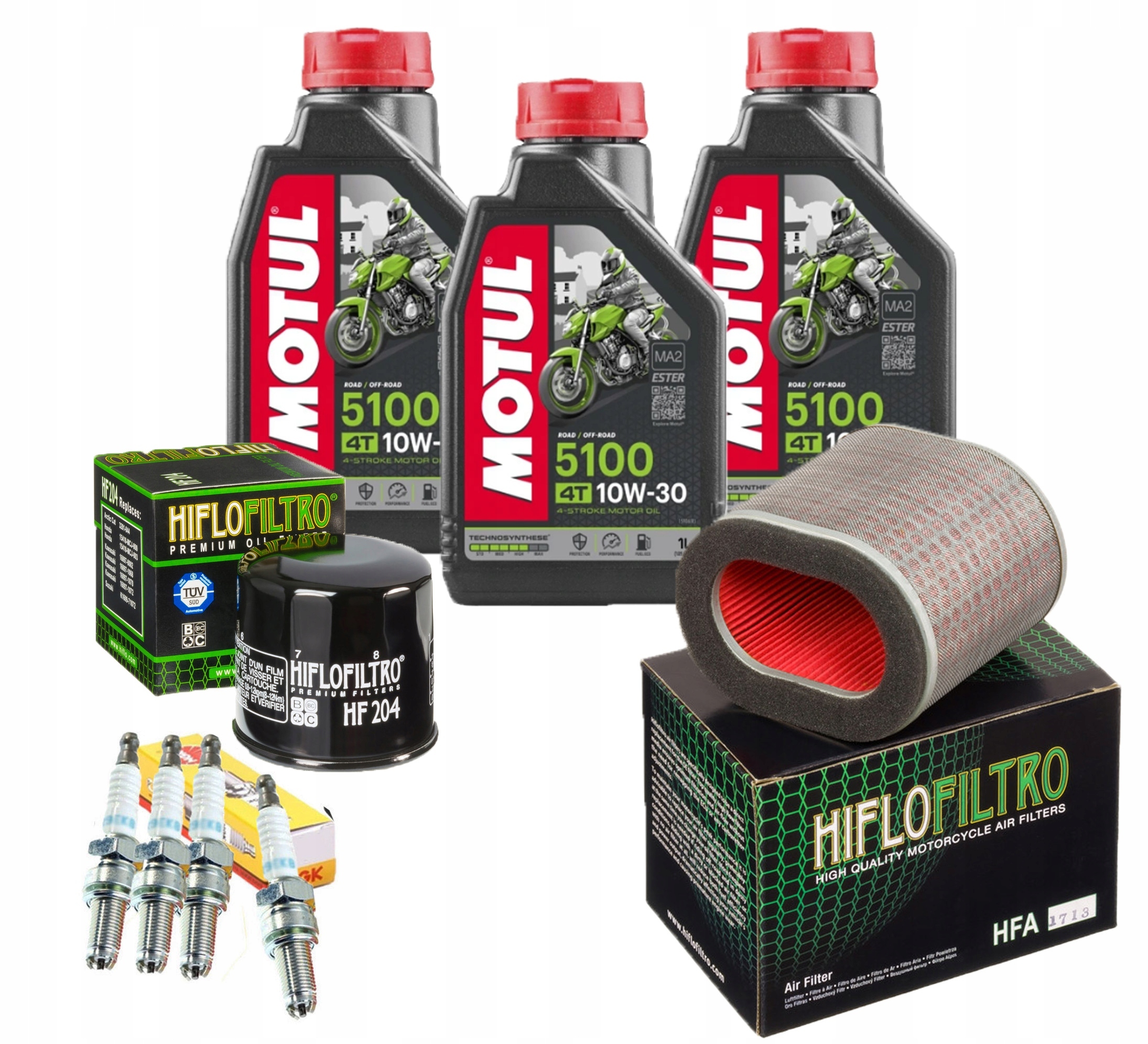 HFA1713 - Фильтр HONDA НТВ 700 NT700V масло Motul 5100 свечи