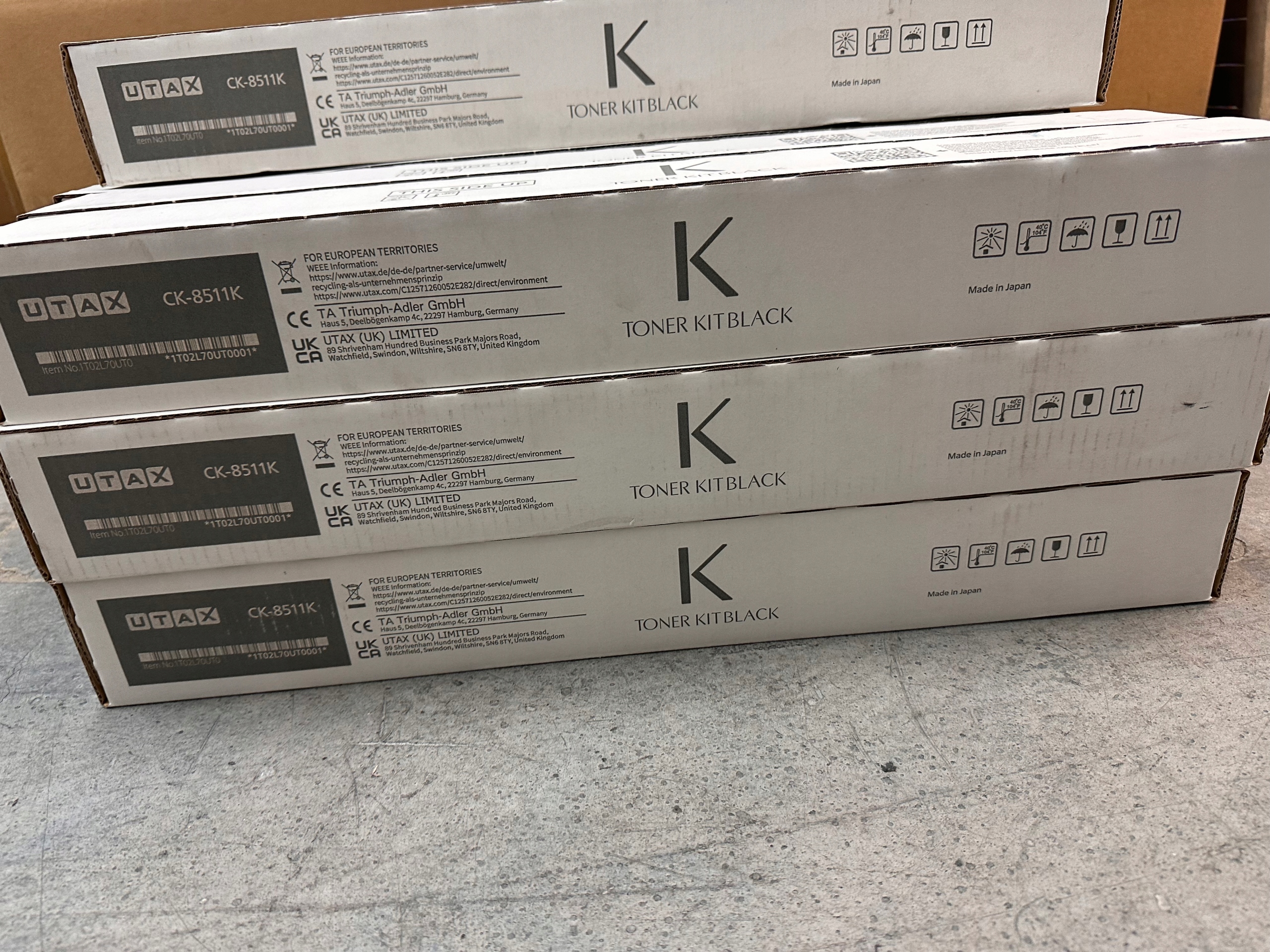 Toner Utax CK-8511 čierny Originál 1T02L70UT0 pre Utax 2506Ci/2507Ci