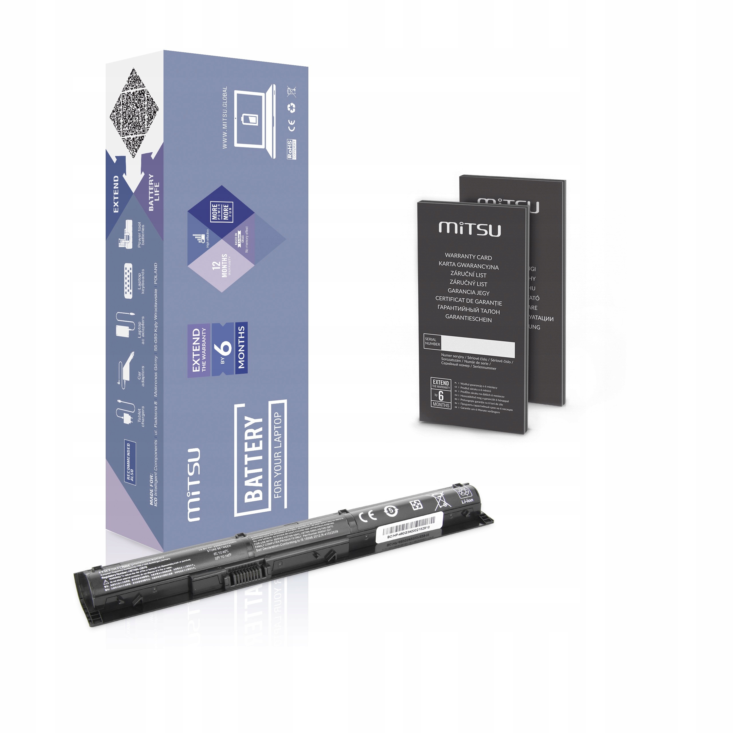 Baterie Mitsu pro Hp ProBook 450 G3, 470 G3 (2200 mAh)