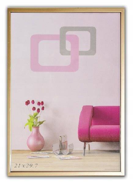 

Ramka na zdjęcie A5, 15x21 cm złota matowa z plexi