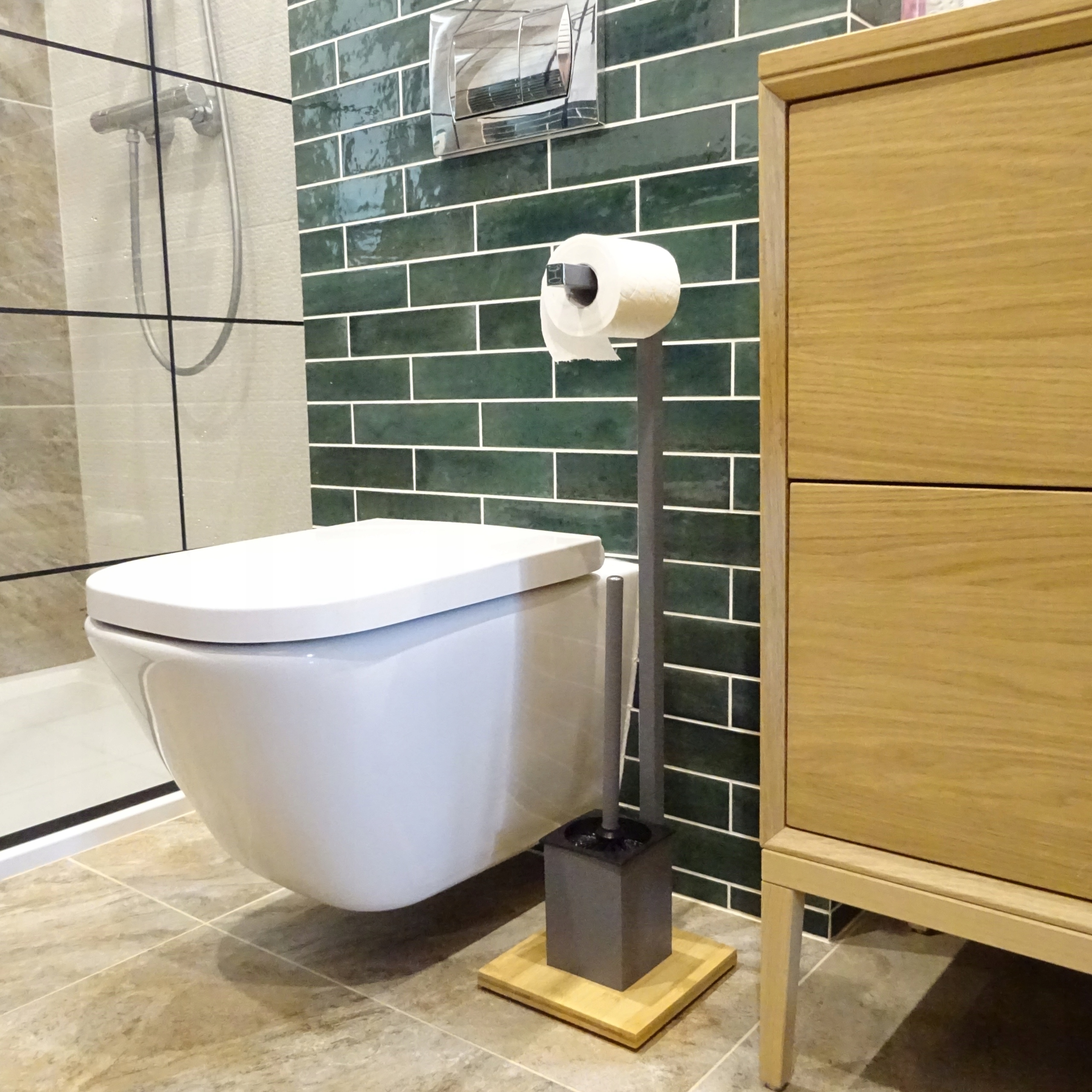 STOJAK NA PAPIER TOALETOWY SZCZOTKA DO WC 2w1 EAN (GTIN) 5906716925826