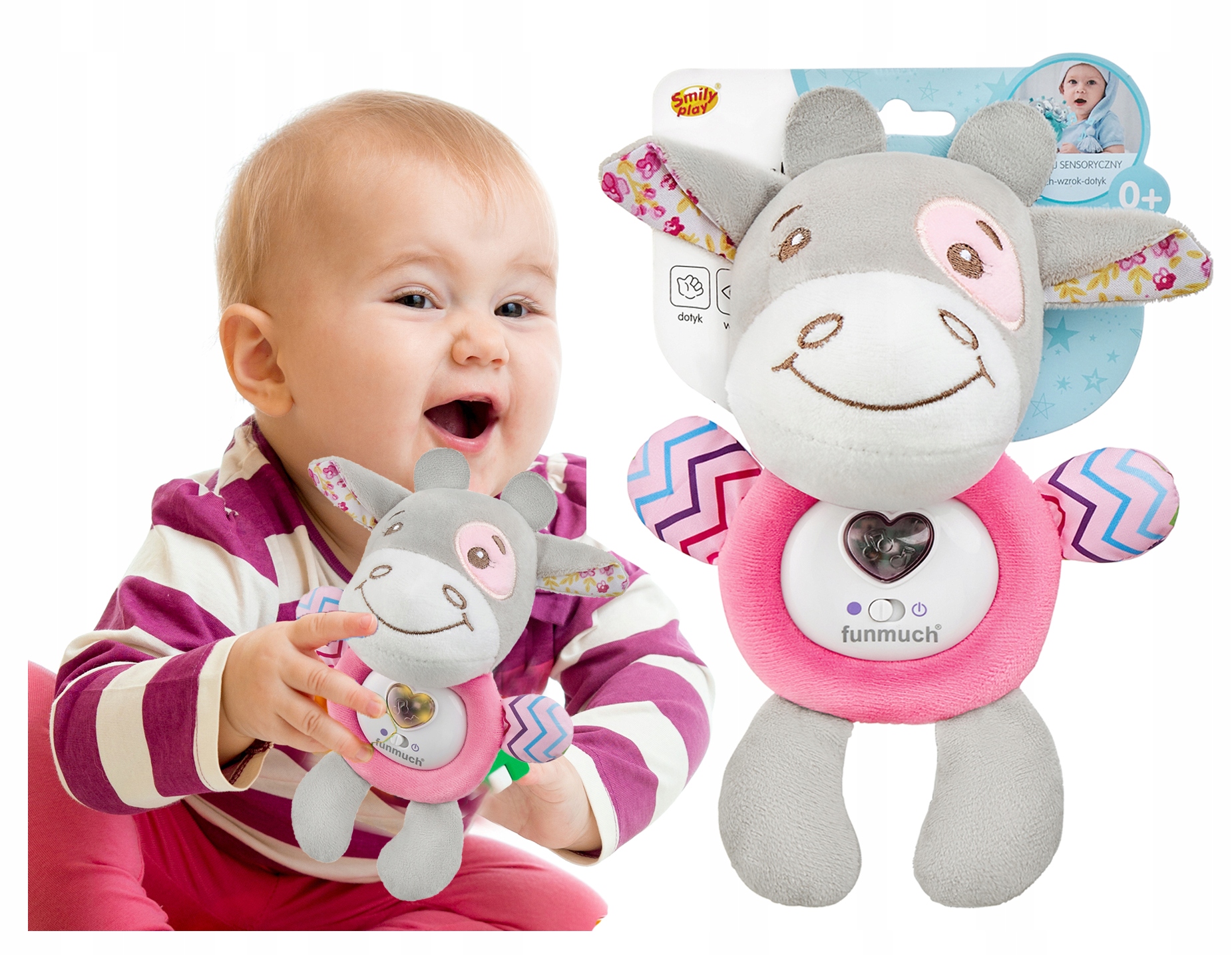 

Smily Play Maskotka przytulanka interaktywna gra