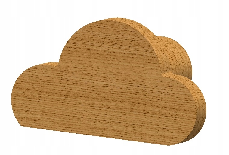 

Drewniane gałki uchwyty do mebli Chmurka Dąb