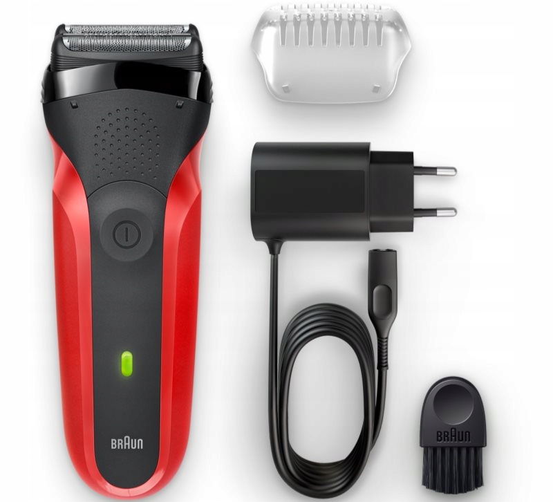 Braun Series 3 300 golarka foliowa Red 1 szt.-Zdjęcie-0