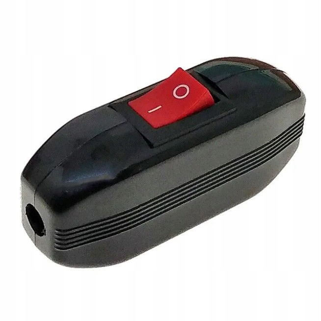 PRZEŁĄCZNIK PRZELOTOWY 250V 8A CZARNY