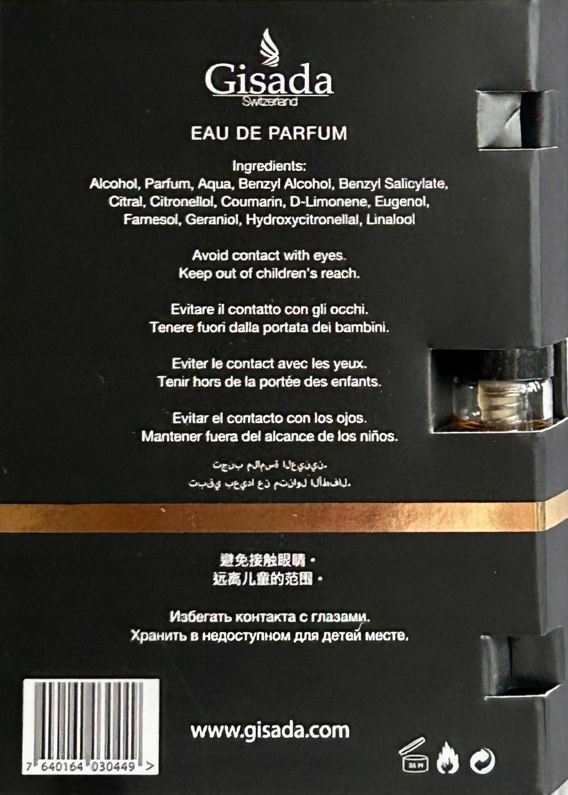 GISADA AMBASSADOR próbka 1,5ml EAN (GTIN) 7640164030487