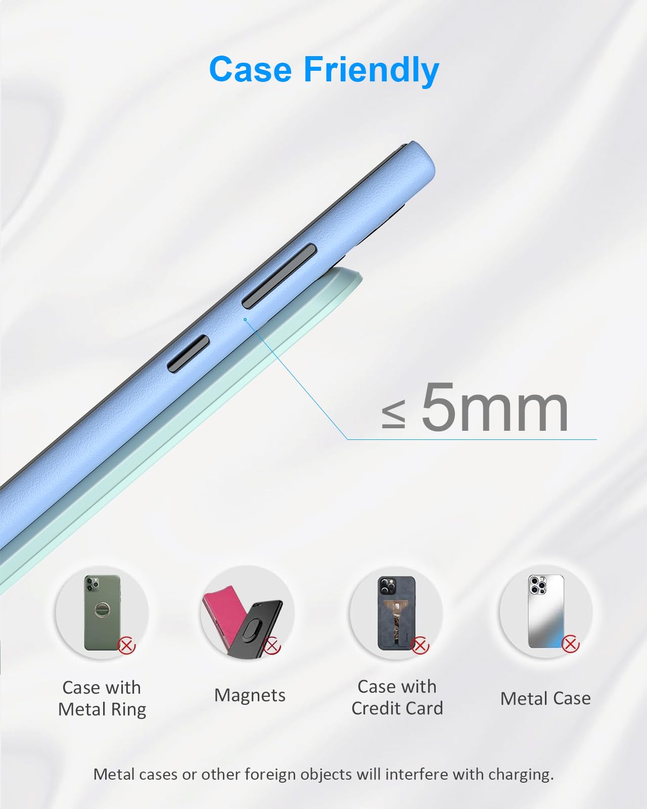 NANAMI Szybka Ładowarka Bezprzewodowa 10W Samsung iPhone Google LG — miniatura 6