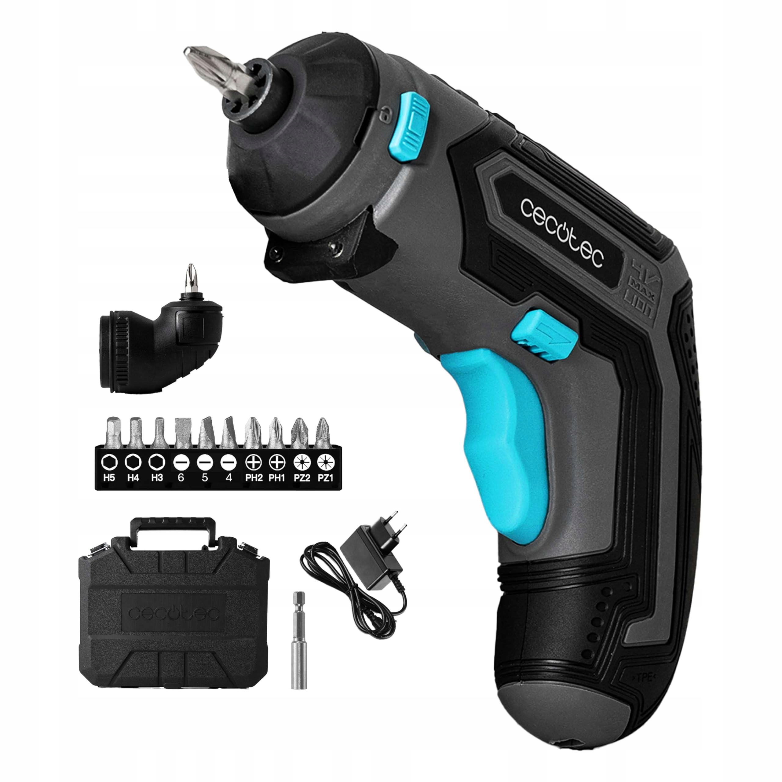 Cecotec PowerGyro 3500 Akumulátorový šroubovák 4V s úhlovým nástavcem 90°