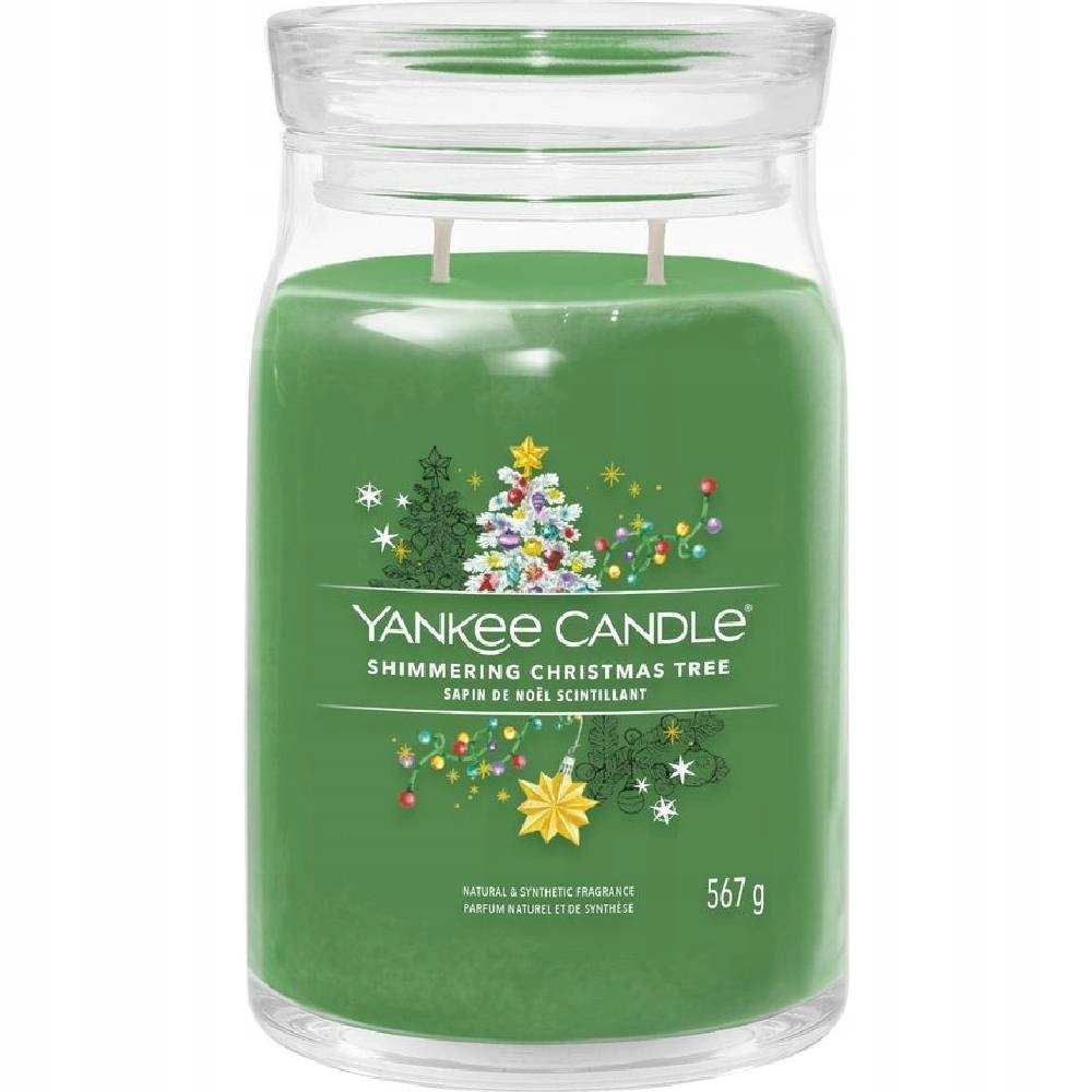 Yankee Candle vonná svíčka Signature velká Shimmering Christmas Tree 567 g