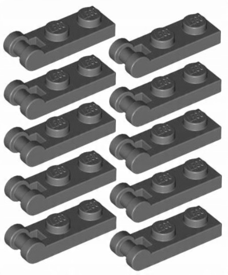 

Lego Płytka Uchwyt 1x2 C. Szara 60478/4521187 x10